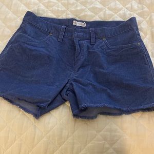 Carve Designs Blue Corduroy Shorts Size 8